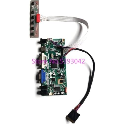 Fit LP140WH1 (TL)(C1)/(TL)(C2)/(TL)(C3)/(TL)(C5)/(TL)(C6) WLED LVDS LCD panel VGA DVI 1366*768 40Pin controller board kit