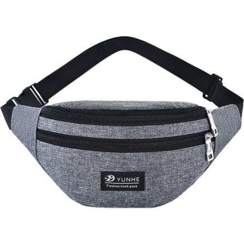 2020 Waist Bag fanny pack for Men Women Chest Bags Oxford kidney Belt bag Double Zipper sports Purse nerka sac banane femme