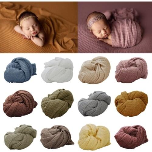 Newborn Photography Props Blanket Baby Infant Swaddle Wrap Sleeping Bag Backdrop