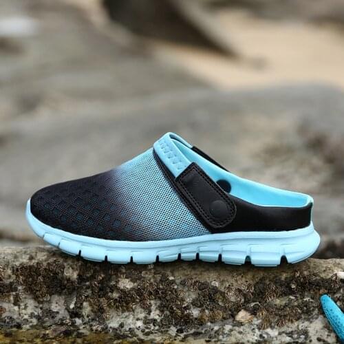 Summer Shoes Men Sandals Colorful Couple Beach Slippers Waterproof Clogs Men Breathable Sandalias Zapatos Hombre Big Size 36-46
