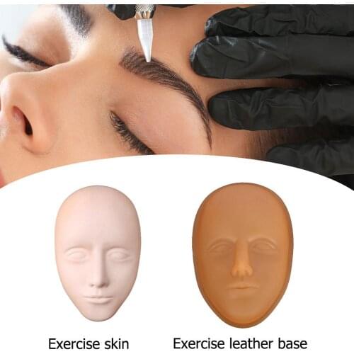 Silicone Tattoo 5D Face Eyebrow Embroidery Practice Skin Tools Permanent Lip Eyebrow Makeup Tattoo Accessory