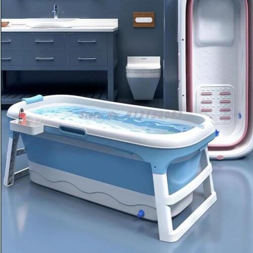 Bath Bucket Adult Foldable Bathtub Bath Bucket Adult Bath Basin Whole Body Sweat Large Children Bath Basin Household