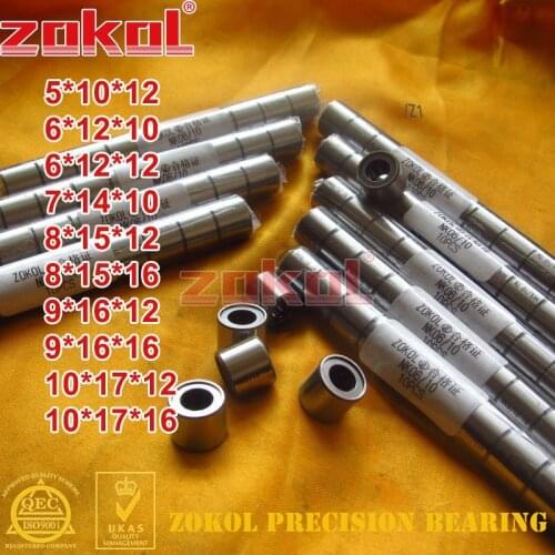 ZOKOL NK 05/12 NK06/10 NK06/12 NK07/10 NK08/12 NK09/12 NK09/16 NK10/12 NK10/16 needle roller bearings with-out inner ring