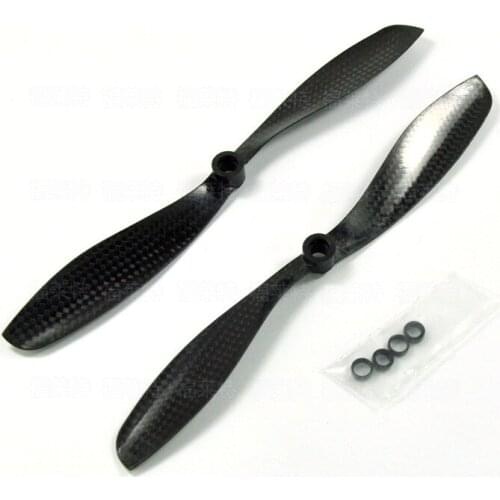 1 Pair Carbon Fiber Porpeller 8045 8*4.5 CW/CCW Props for Quadcoptor Toys