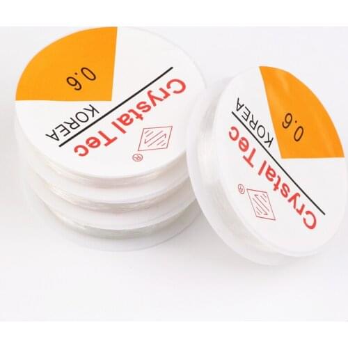 10Rollsx10M Translucent Stretch Elastic Beading Cord/String/Thread 0.6mm FL13