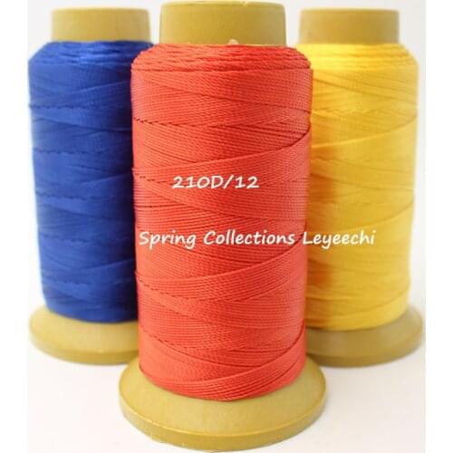 3pcs 210D/12, 1mm High Strength Bonded Nylon Sewing Thread 200M/spool For Upholstery Outdoor Market Leyeechi Drapery