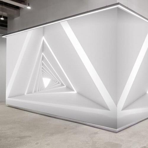 3D Internet bar company front desk electronic competitive room technology background wall mural industrial wind studio wallpaper