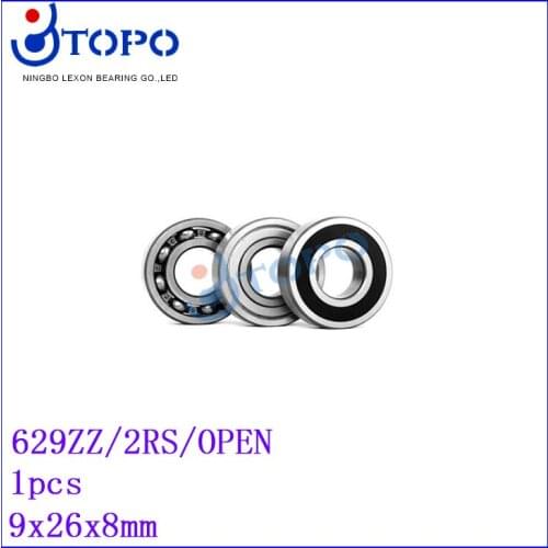 9*26*8mm Deep Groove Ball Bearings629 ZZ/2RS/OPEN