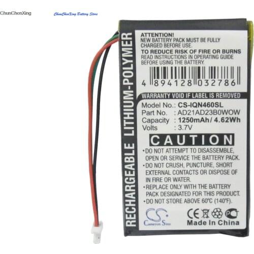 Cameron Sino 1250mAh Battery AD21AD23B0WOW for Garmin Nuvi 465, 465LTM, 465T