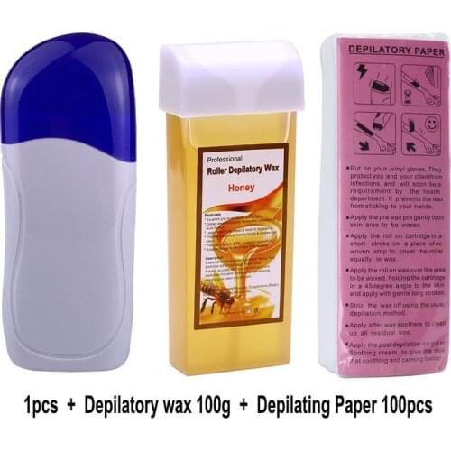 Handheld Depilatory Wax Hair Removal Machine Kits Portable Paraffin Wax Warmer Epilator Body Depilatory Hair Removal Tool