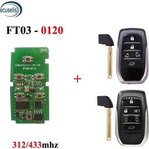 Lonsdor FT03-0120 312/433MHz Car Remote Smart Key forToyota/Lexus Keyless Control Transmitter Circuit Board PCB 8A Chip