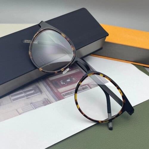 High Quality Round Glasses Frame Titanium Prescription Glasses Women Myopia Eyeglasses Frames Men Vintage Designer Brand Glasses