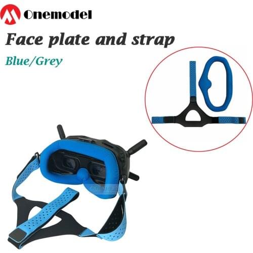 New /Eye Pad with Head Strap Band Set for DJI Digital FPV Goggles Face Plate Replacement Kit for Lycra Skin-friendly Fabric