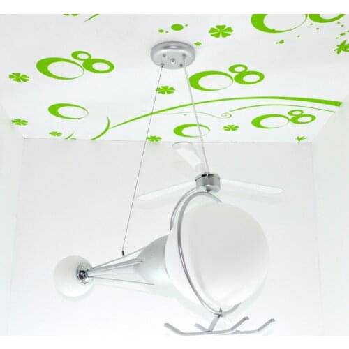 New Modern Cartoon Aircraft Pendant Lamp Lighting Fixtures For Kids Bedroom Childrens Room Suspension Hanging Light PL509