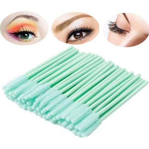 Disposable Silicone Eyelashes Brushes 200Pcs/lot Eyelash Extension Applicator Spoolers Eyebrow Lashes Mascara Wands Makeup Tools