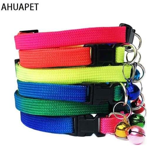 Breakaway Cat Collar With Bell Halsband Kat Collier Pour Chiot Collar Cats Accessoires Chat Adjustable Buckle Small Chihuahua