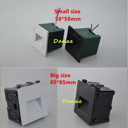 Outdoor indoor Lighting CREE LED Stairs Steps Wall Lamps 1W 3W Waterpoof AC85-265V Modern Brief LED Stair Light Warm Cool White