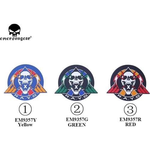 EMERSONGEAR Zombie Team Patch PVC P.A.Y.S Patch Military Tactical Hunting Accessories Zombie Army Patch