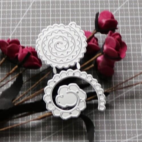 Flower Swirl Frame New Metal Cutting Dies Scrapbooking DIY Album Paper Card Craft Embossing Stencil Dies