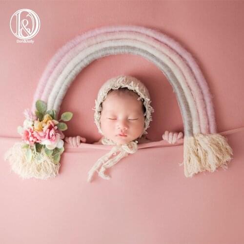 Don&Judy Rainbow Props For Newborn Photo Shoot Handmade Photography Accessories Decorative Studio Shoot Creative Idea fotografia