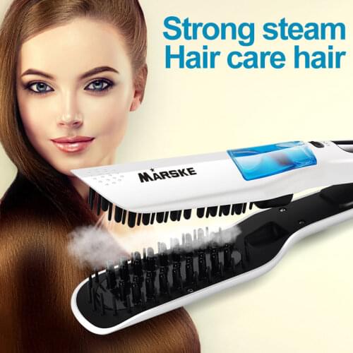 Straightening Irons Negative ion steam spray straight hair straightener hair straightening plate splint not hurt hair Wet & dry