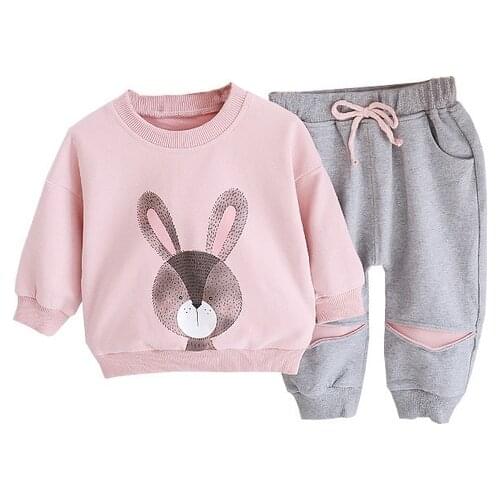 2021 Spring Baby Girls Clothing Sets Newborn Kids Clothes Suit Toddler Girls Clothes Kids Tracksuit For Girl Children Clothing