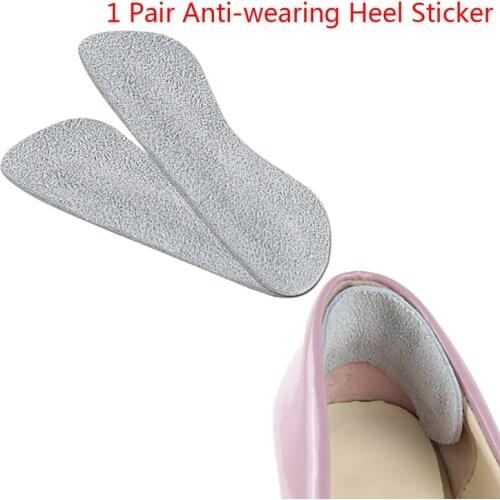 1 Pair Foot Care Shoe Insert Pad Foot Care Cushion Insole Liner High Heel Shoes Back Leather Pad
