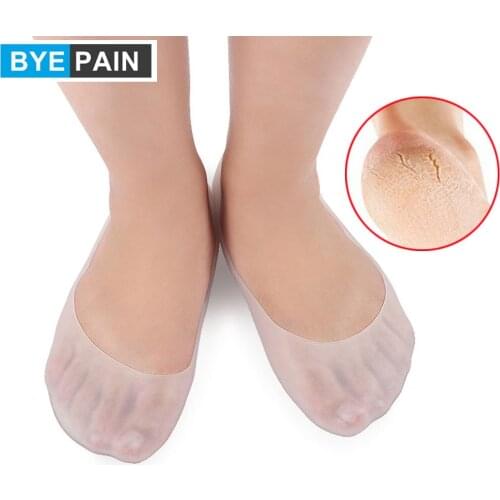 1Pair Silicone Moisturizing Socks Foot Care Protector,Prevent Plantar Fasciitis, Metatarsalgia,Corns Calluses,Bunions, Blister