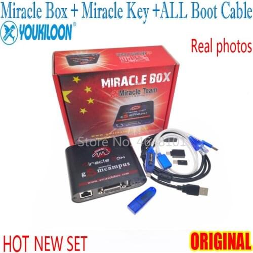 2020 Newest Original Miracle Box +Miracle Key Dongle +Miracle UMF All Boot cable for china mobile phones Unlock Repairing unlock