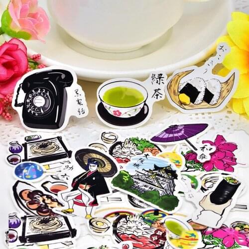 32pcs Creative cute self-made Japanese harmony stickers scrapbooking stickers /decorative sticker /DIY craft photo albums