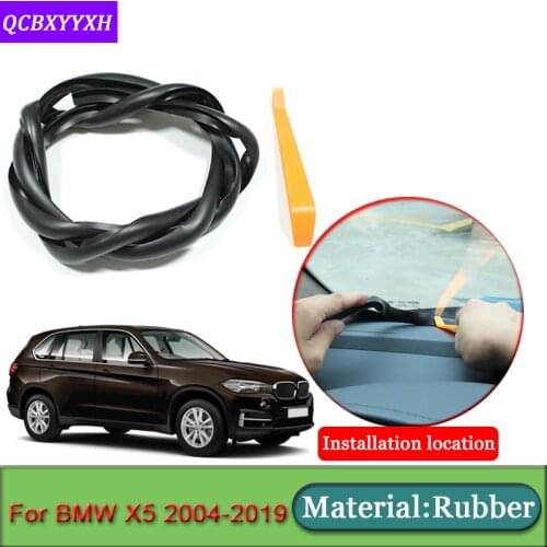 Car-styling For BMW X5 2004-2019 Rubber Anti-Noise Soundproof Dustproof Car Dashboard Windshield Sealing Strips Car Accessories