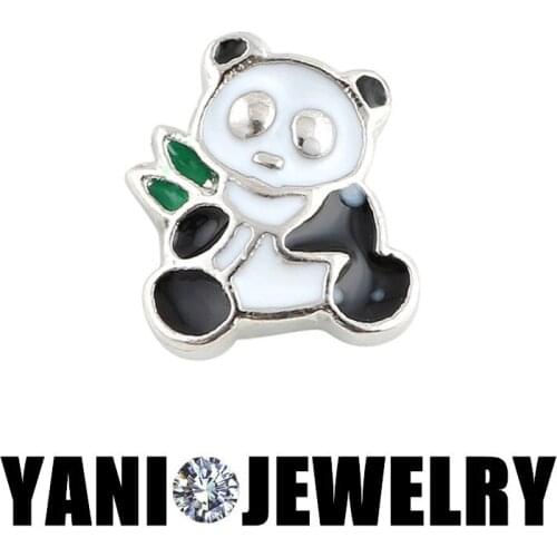 F409 Free Shipping DIY Cut Lovely Chinese Panda Charms For Glass Living Memory Locket 20Pcs/Lot