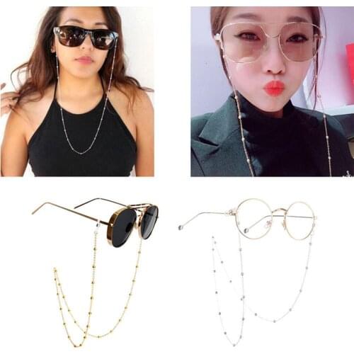 2styles Eye Glasses Sunglasses Spectacles Chain Holder Cord Lanyard Necklace Reading Glasses Chain Gold Beads Sunglasses Chain