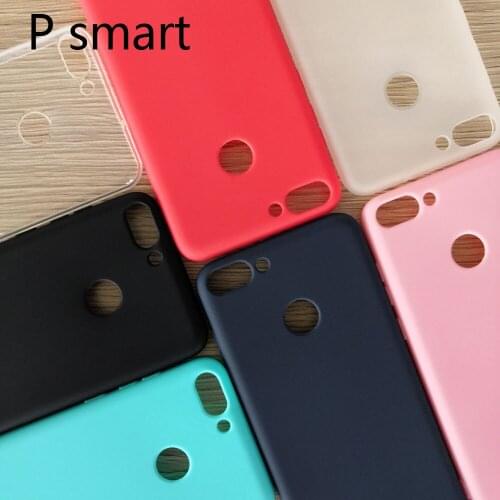 Huawei P smart 5.65 inch Case Huawei P smart / Enjoy 7S Matte bumper Silicone TPU soft case for Huawei P Smart Candy color case
