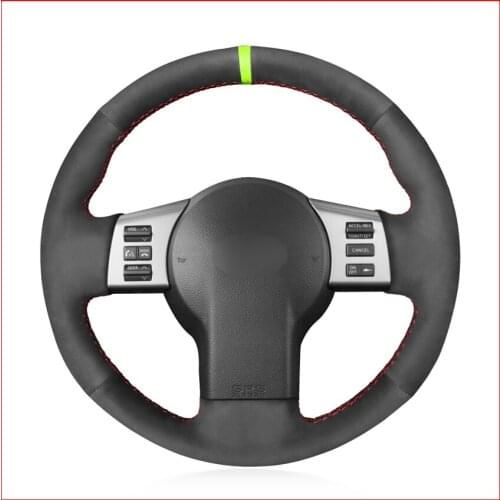MEWANT Black Suede Steering Wheel Cover for Infiniti FX FX35 FX45 2003-2008 Nissan 350Z 2003 2004 2005 2006 2007 2008 2009 Parts