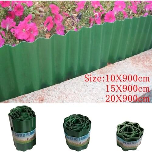 DIY Flower Bed Fence Plastic Lawn Border Edging Garden Grass Edge Fence 10x900cm Wall Way Roll Road Gardening Small Path Fence