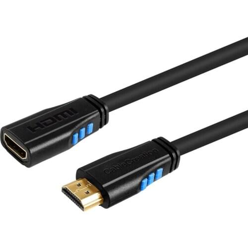 HDMI 2.0 Male to Female Extension Cable, 4K Support 4K(60Hz) Ultra HD, 3D Video, Ethernet, Audio Return Channel