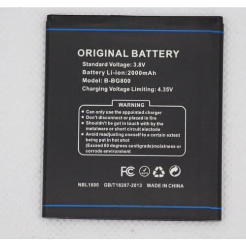 ISUNOO 5pcs/lot B-DG800 Phone internal replacement Battery for DOOGEE DG800 VALENCIA BDG800 2000mAh Mobile Phone Battery