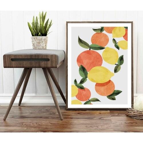 Oil Painting Wall Art Canvas Plants Nordic Oranges And Lemons Posters and Prints Decor Picture Modern Home Decoration