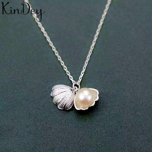 Kindey Boho Silver Color Shell Necklaces For Women Girls Gifts Statement Charm Necklaces Pendant Collar