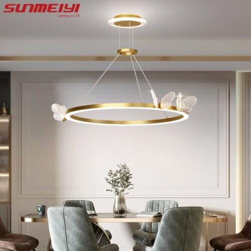 Creative Ceiling Lights Led Butterfly Series Nordic Bedroom Deco Lamp For Living Room Bedside Dining Room Loft suspension Lamp
