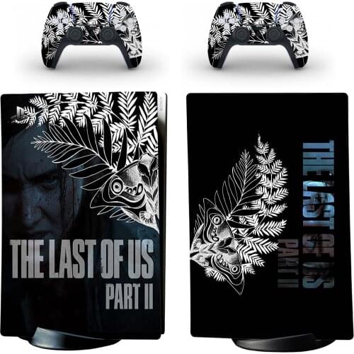 THE LAST OF US Style PS5 Digital Edition Skin Sticker for Playstation 5 Console & 2 Controllers Decal Vinyl Protective Skins 10