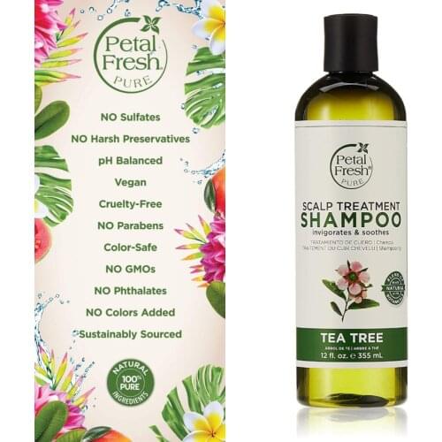Tea Tree Natural Vegan Shampoo (Scalp Treatment) 355 ml