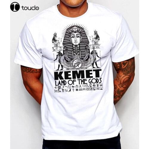 Newest Fashion Egyptian T-Shirt Egypt Kemet Pharaoh Ankh King Tut Eye Of Horus Ra Land Of Gods100% Cotton Humor Tee Shirts