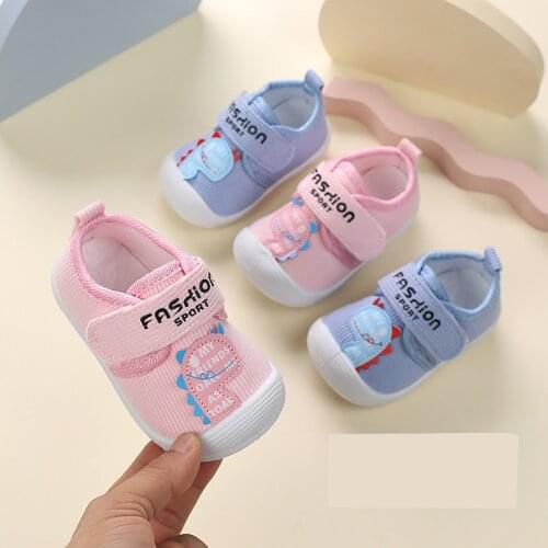 Fashion Baby Girls Cute Cartoon Non-slip Cotton Shoes Toddler Floor Shoes First Walker Shoes for Newborn 0-18 Months SSJ002