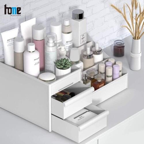 Makeup Organizer Cosmetic Storage Jewelry Box Container Brush Holder Stand Bathroom Stationery Drawer Lipstick Skincare Pill