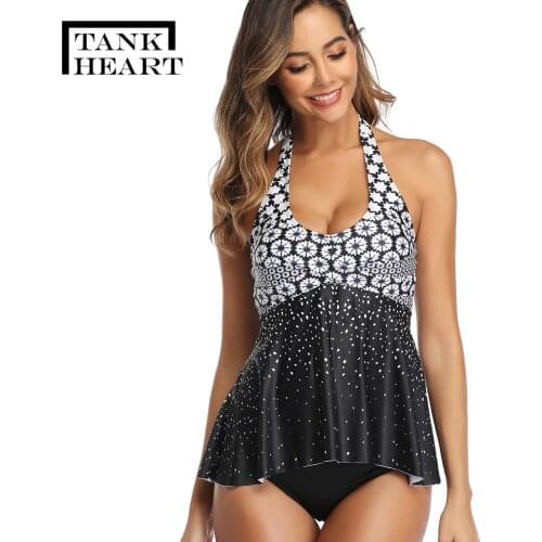 Swimwear Two Piece Swimsuit Tankini Push Up Plus Size Swimwear Tankini Swimsuits Women Swimming Swim Suit Bathing Suit Women XL