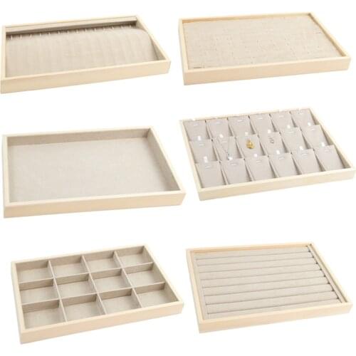 Simple Jewelry Display Tray Fashion Ring Necklace Bracelet Watch Jewelries Drawer Organizer