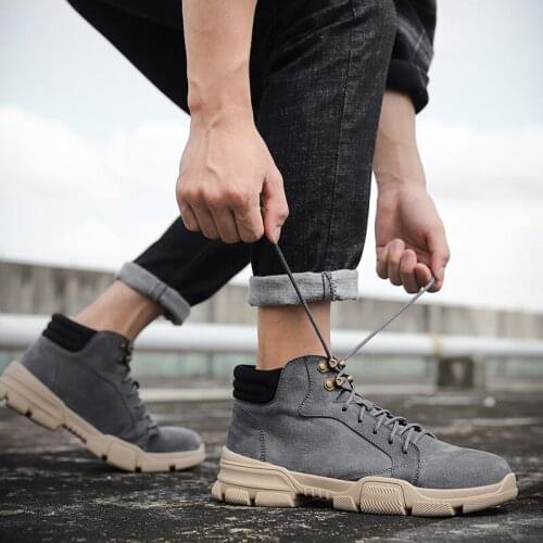 Sports for casual boots winter hightop uomo mens Winter man zapatos top men hombre vintage comfortable shoes thick lether light