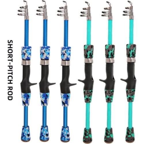 Telescopic Rock Fishing Rod Spinning Fly Carp Feeder Carbon Fiber 1.5M 1.8M Mini Travel Rod Reel Seat Fishing Rod Outdoor Sport